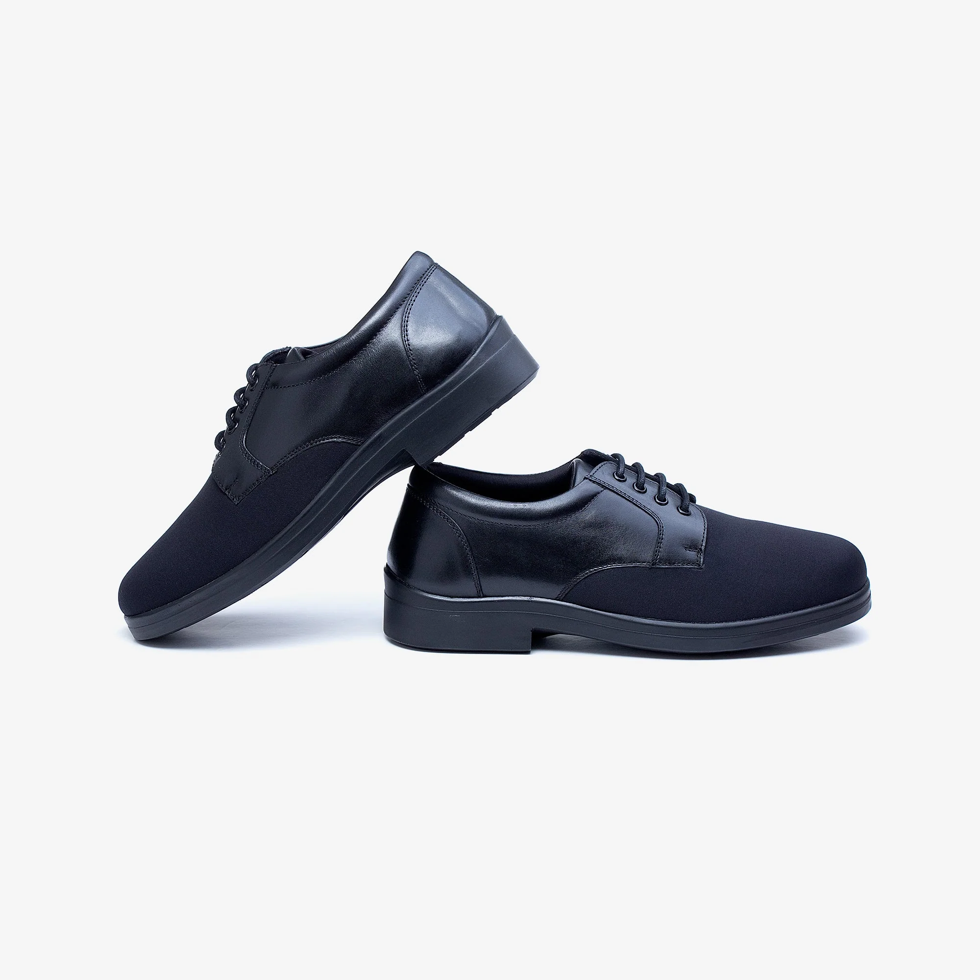 Mens Wide Fit Tredd Well Ryan Lace Up Shoes - Black - Image 9