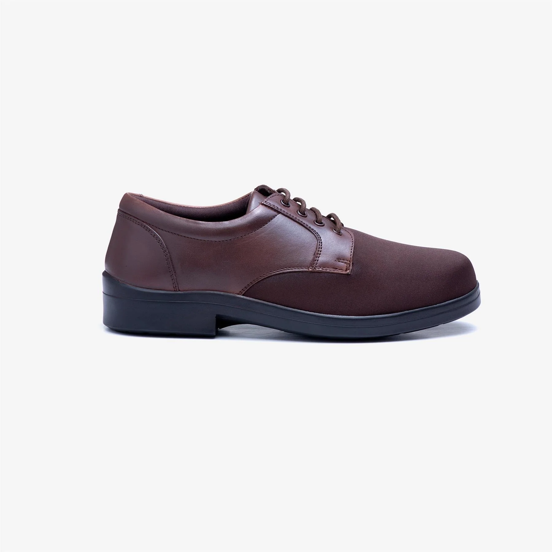 Mens Wide Fit Tredd Well Ryan Lace Up Shoes - Brown - Image 2