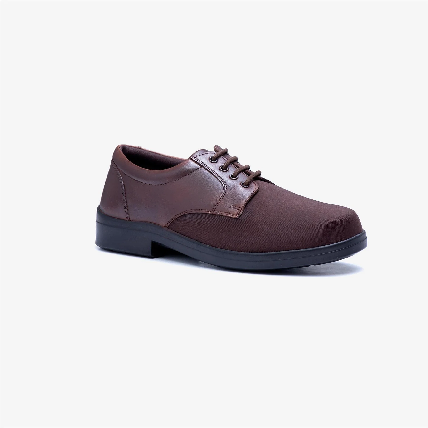 Mens Wide Fit Tredd Well Ryan Lace Up Shoes - Brown - Image 3