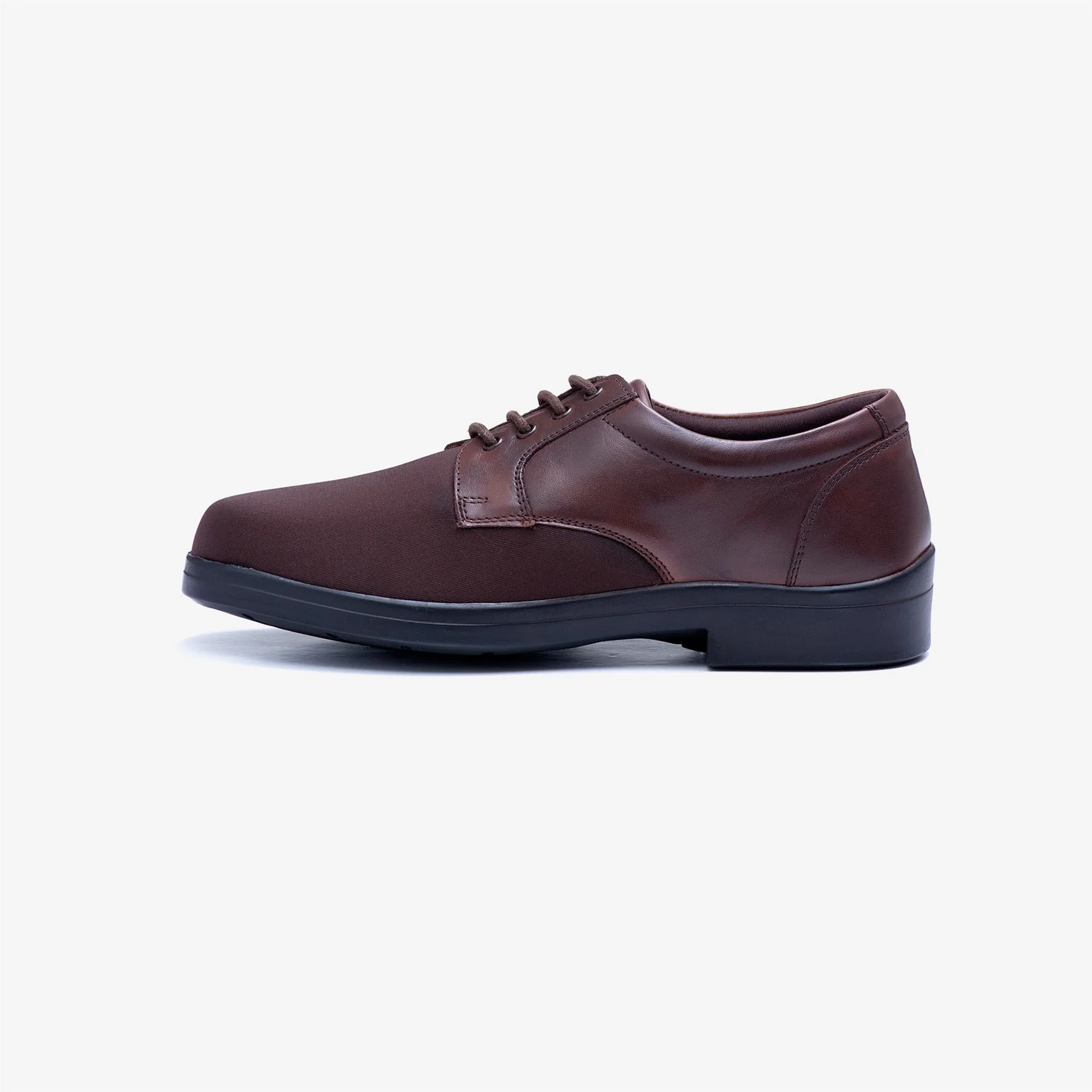 Mens Wide Fit Tredd Well Ryan Lace Up Shoes - Brown - Image 4