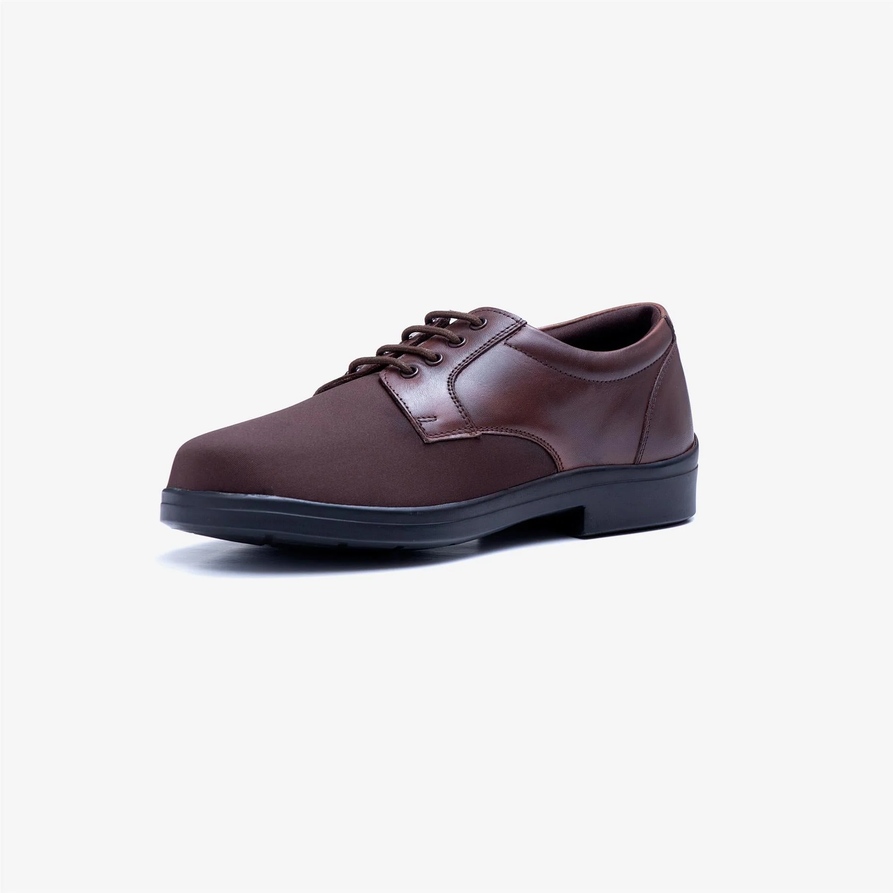 Mens Wide Fit Tredd Well Ryan Lace Up Shoes - Brown - Image 5