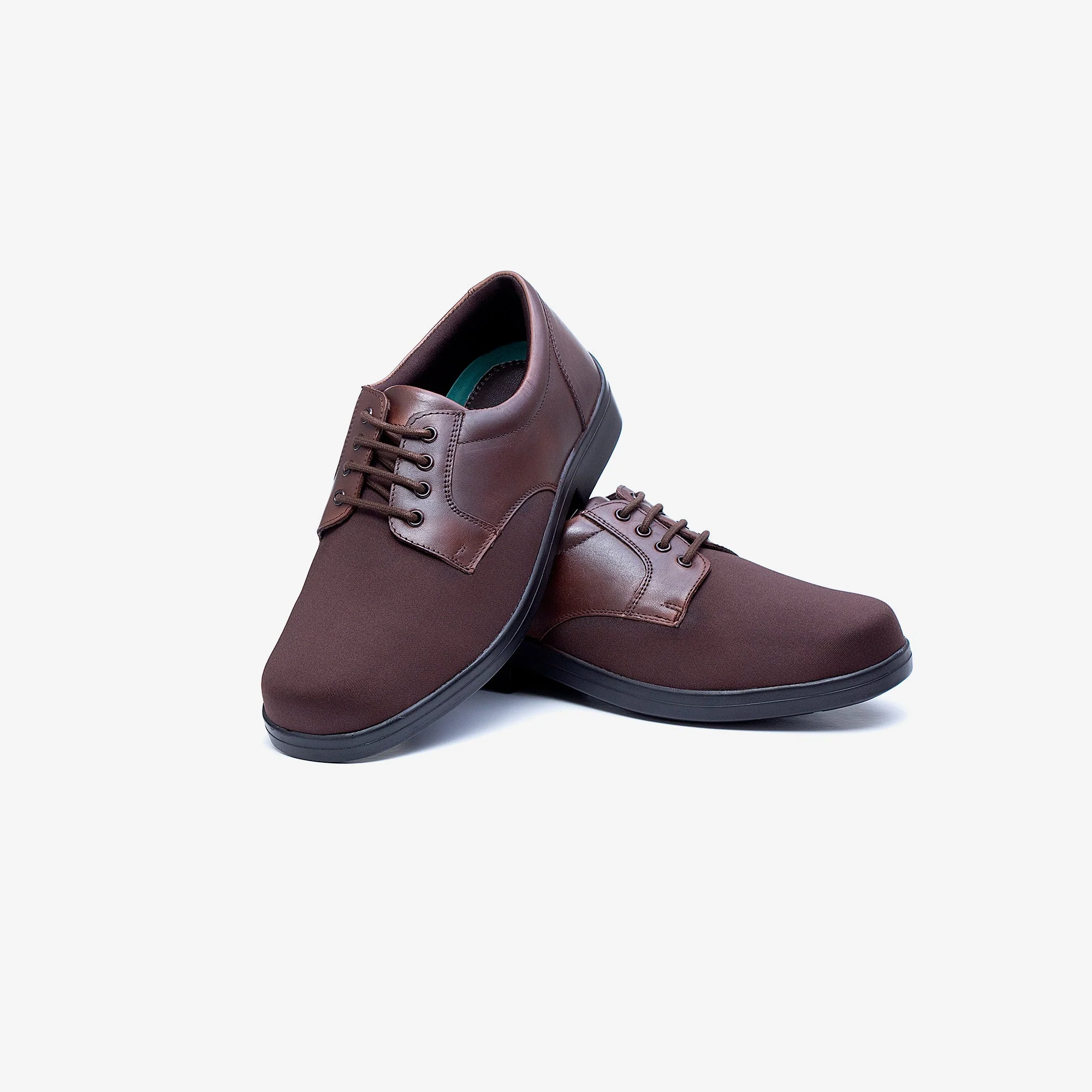 Mens Wide Fit Tredd Well Ryan Lace Up Shoes - Brown - Image 9