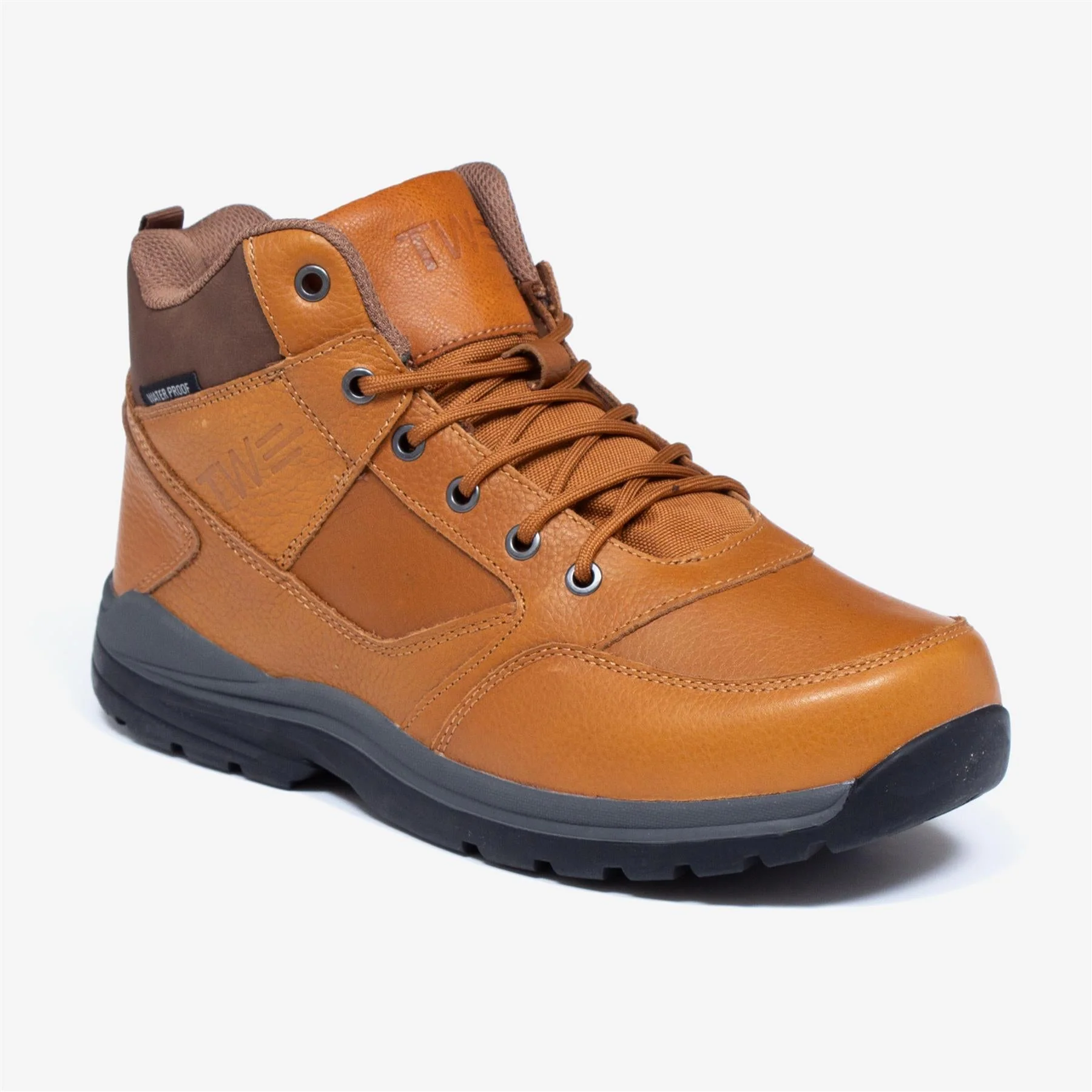 Men's Wide Fit Tredd Well Tough Hiking Boots - Tan - Image 3