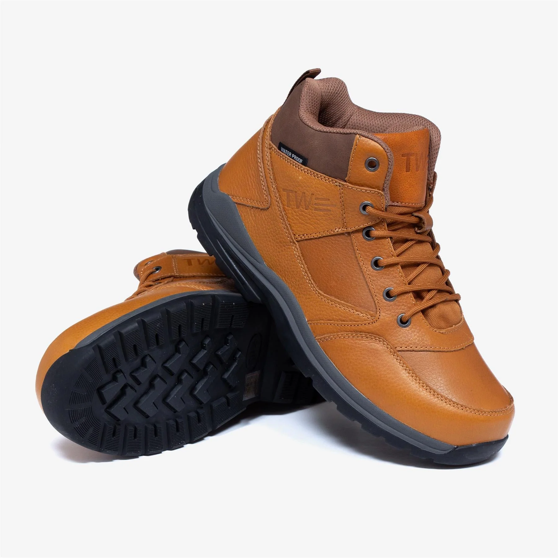 Men's Wide Fit Tredd Well Tough Hiking Boots - Tan - Image 7