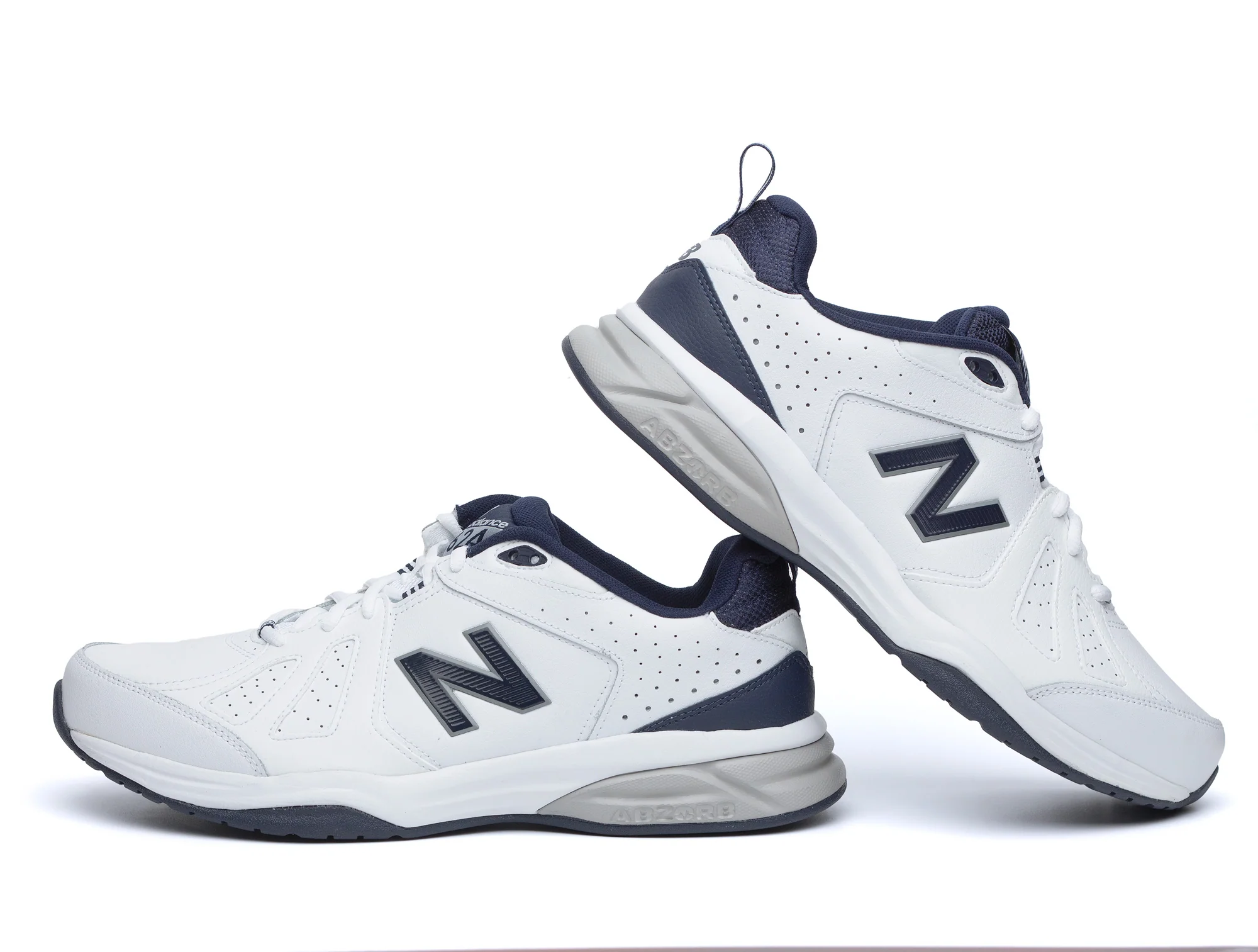 New Balance Mens Wide Fit 624V5 Trainers - White (2E / 4E / 6E Width) ABZORB - Image 5