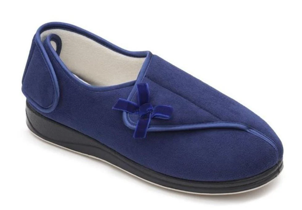 Womens Wide Fit Padders Penny Slippers - Image 10