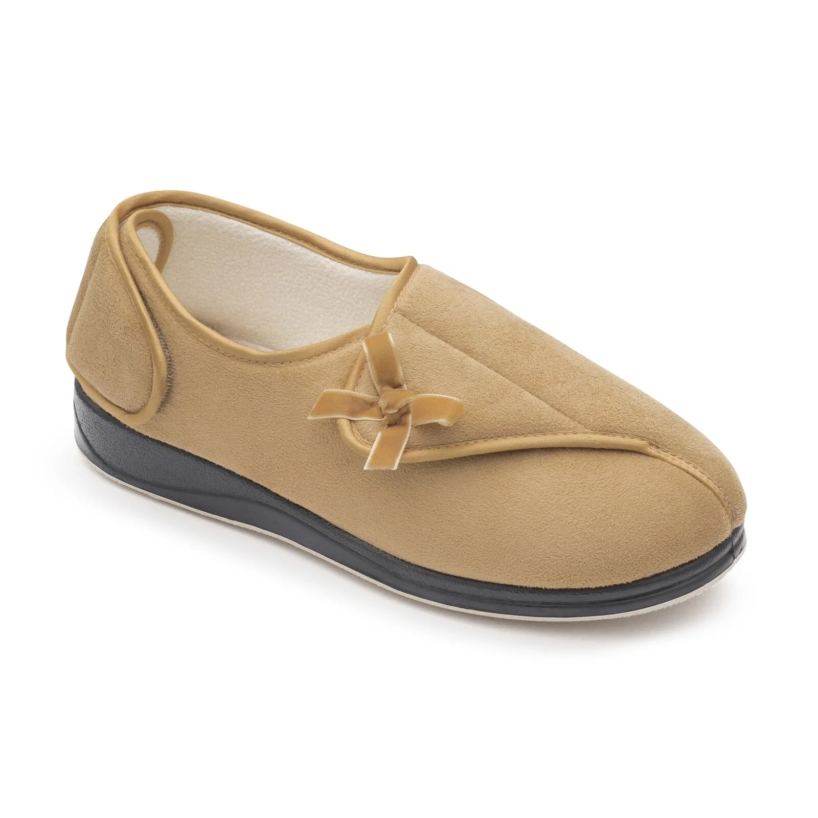 Womens Wide Fit Padders Penny Slippers - Image 3