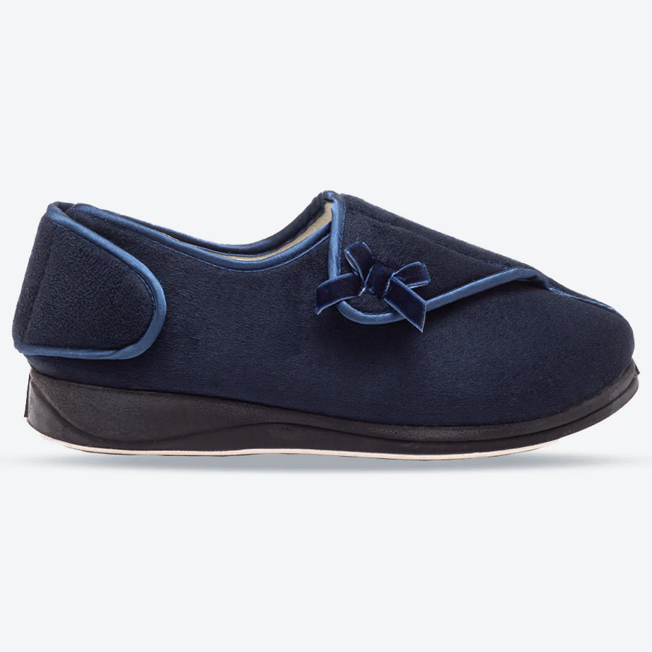 Womens Wide Fit Padders Penny Slippers - Image 4