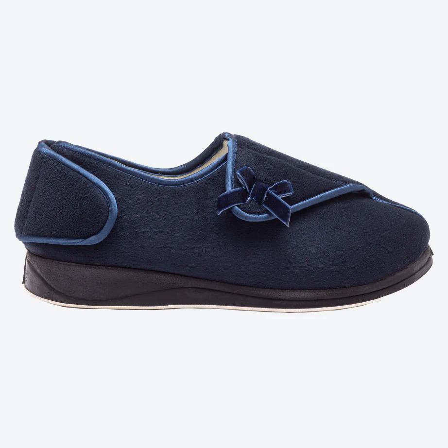 Womens Wide Fit Padders Penny Slippers - Image 5