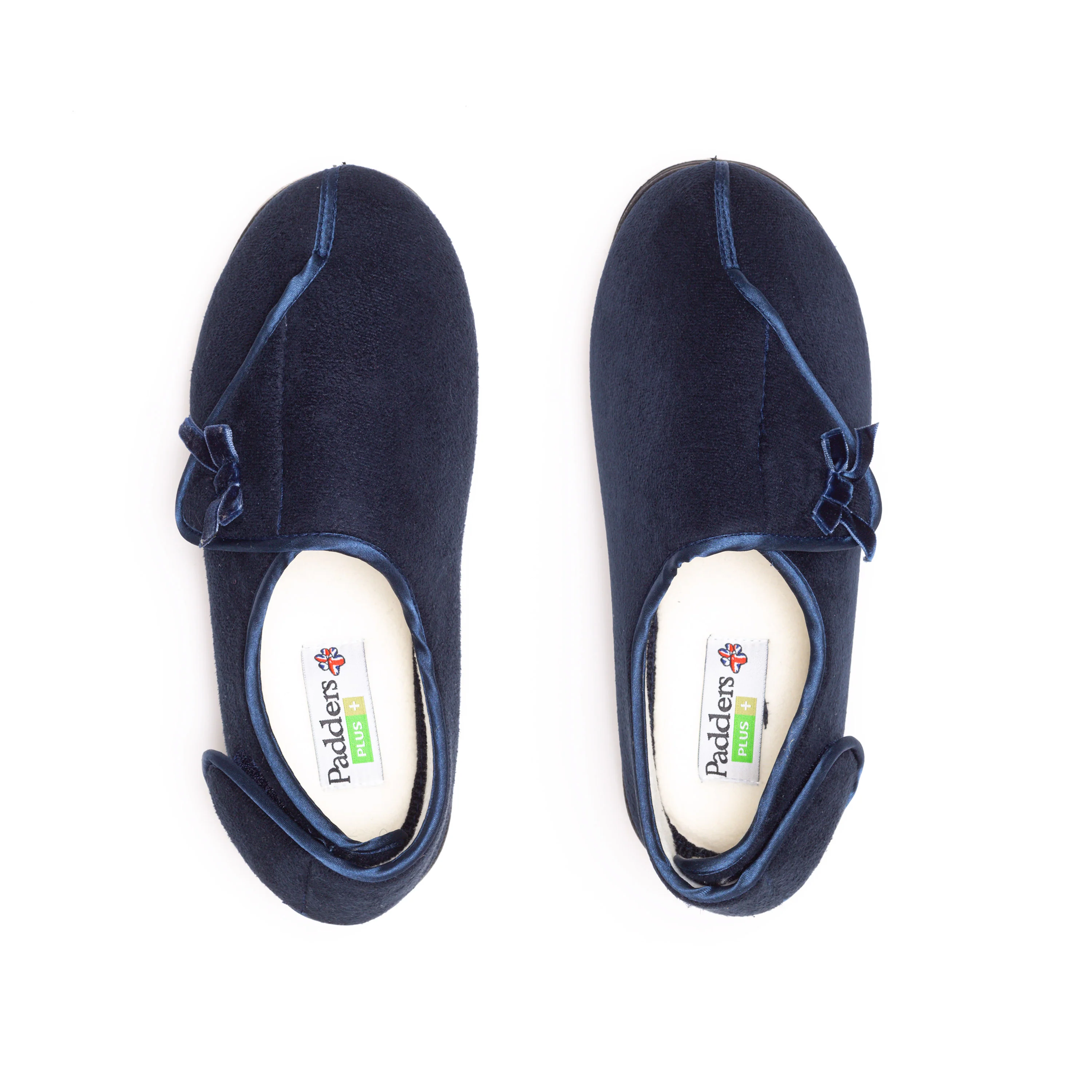 Womens Wide Fit Padders Penny Slippers - Image 6
