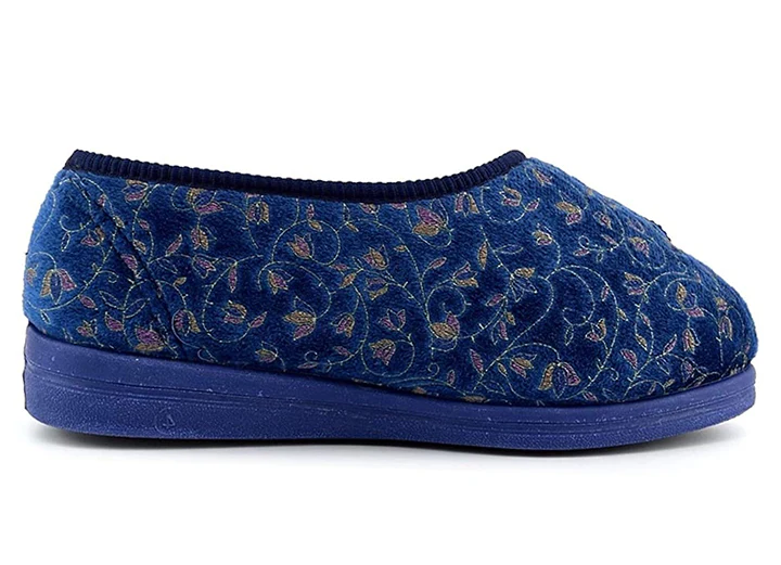 Womens Wide Fit Comfylux Helen Slippers - Image 3