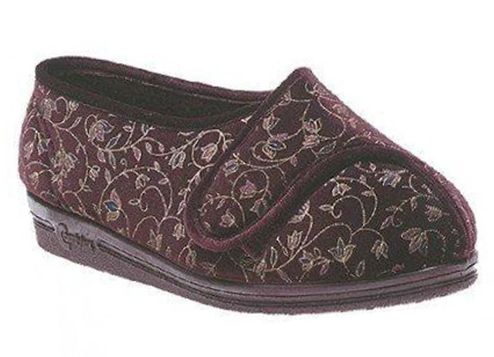 Womens Wide Fit Comfylux Helen Slippers - Image 6