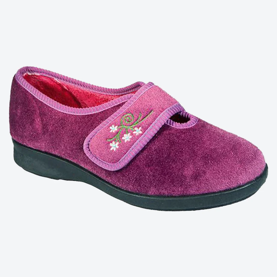 Womens Wide Fit DB Caroline Slippers - Image 13
