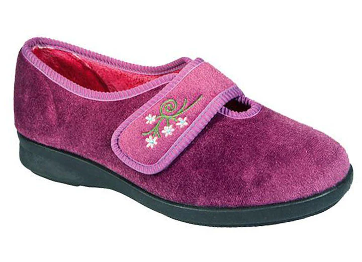 Womens Wide Fit DB Caroline Slippers - Image 14