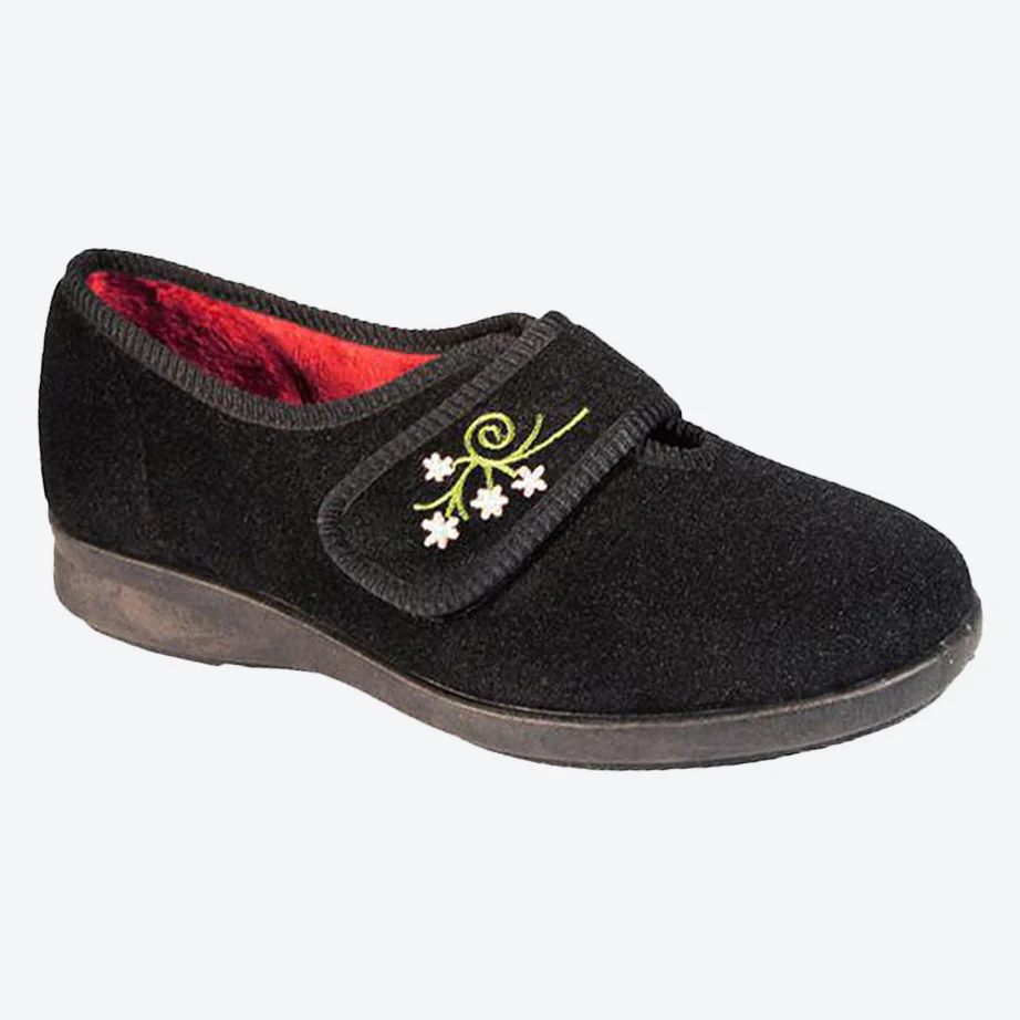 Womens Wide Fit DB Caroline Slippers - Image 7