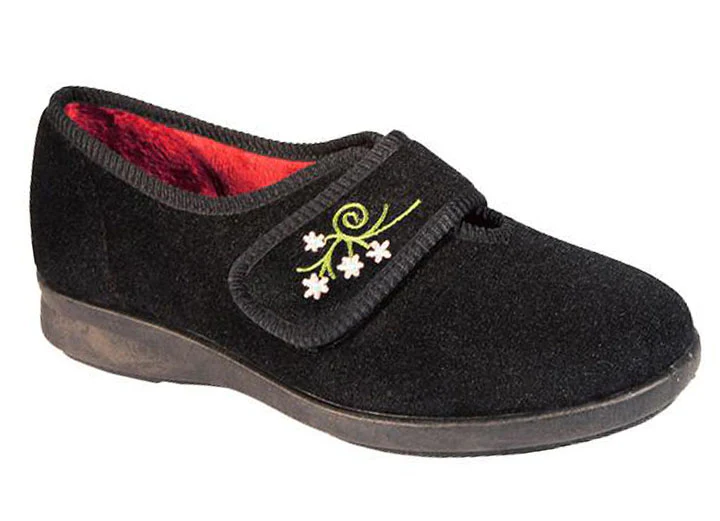 Womens Wide Fit DB Caroline Slippers - Image 8