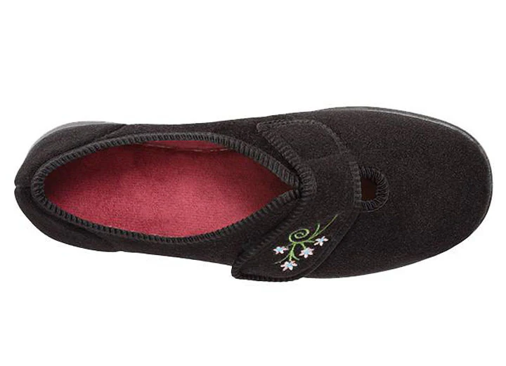 Womens Wide Fit DB Caroline Slippers - Image 9