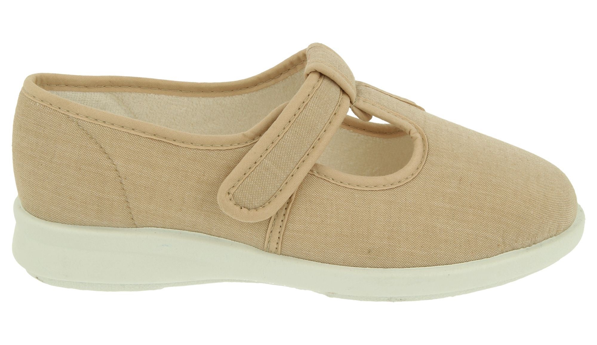 Womens Wide Fit DB Scroll Canvas Shoes - Image 4