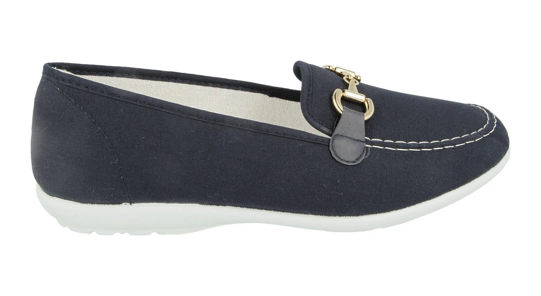 Womens Wide Fit DB Alpha Canvas Shoes - Image 2