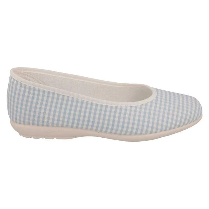 Women's Wide Fit DB Anenome Canvas Pumps - Image 2