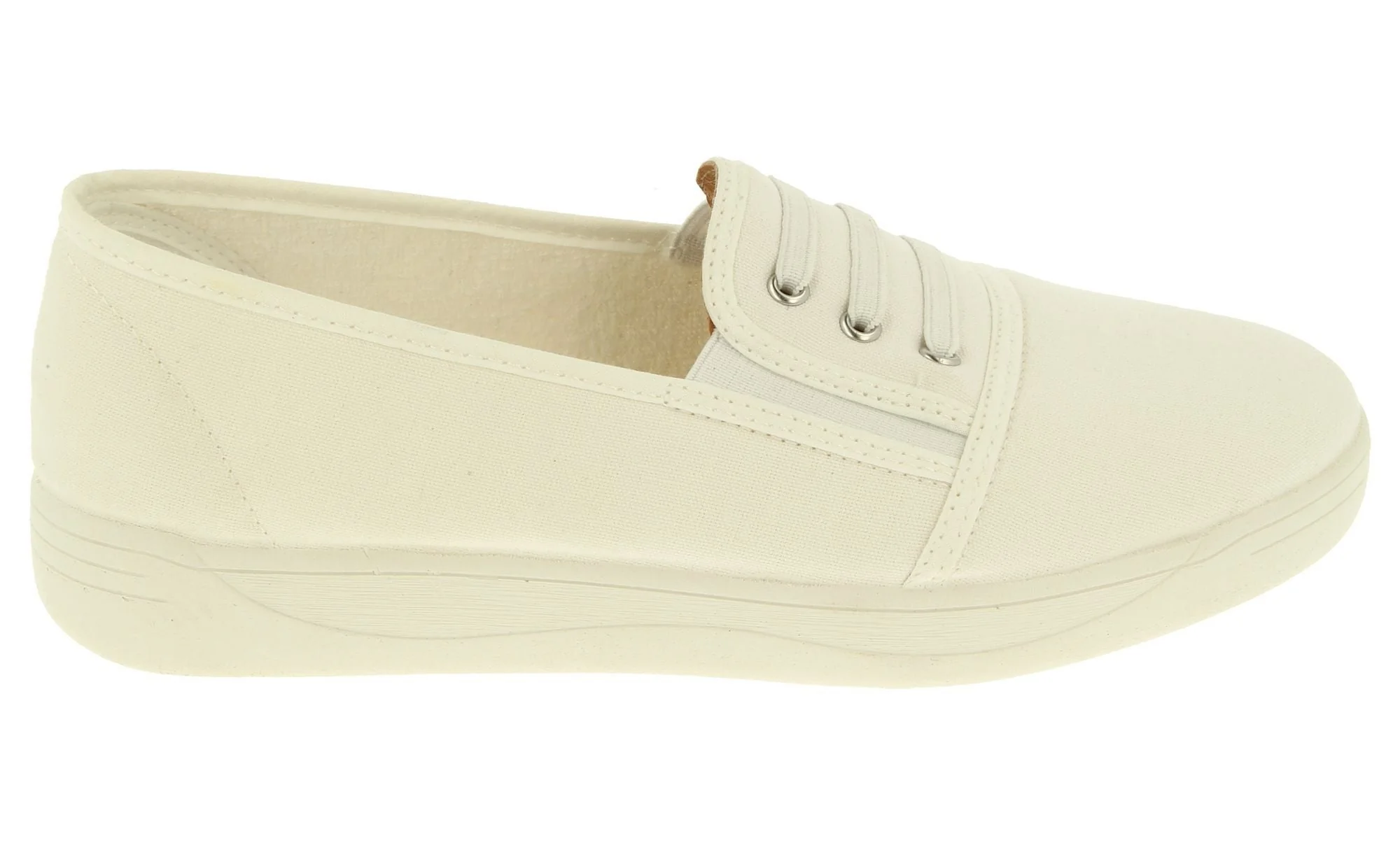 Womens Wide Fit DB Coup Canvas - Image 11