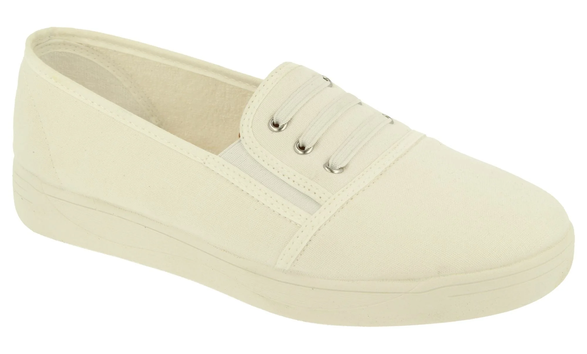 Womens Wide Fit DB Coup Canvas - Image 12