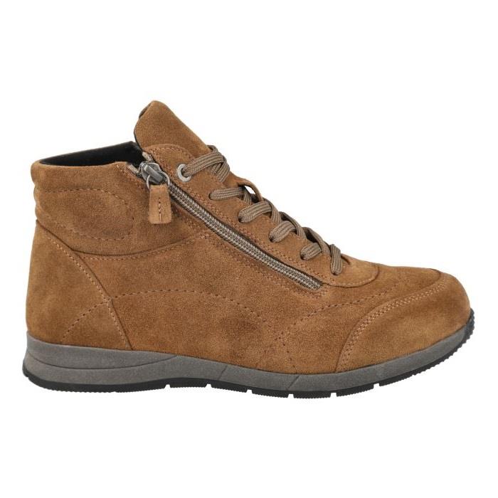 Womens Extra Wide Fit Boots by Flat DB Shoes - Lace up - Image 5