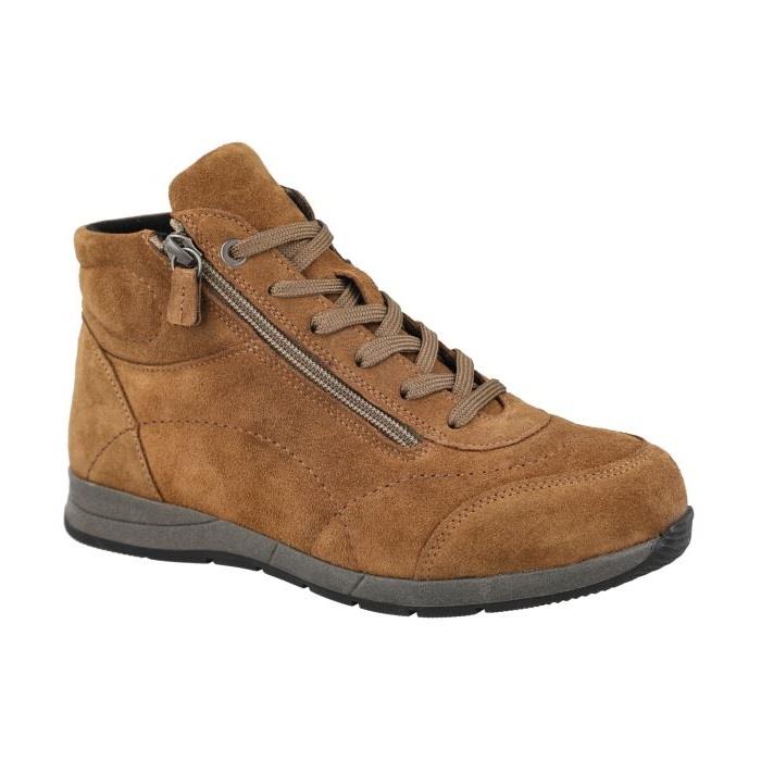 Womens Extra Wide Fit Boots by Flat DB Shoes - Lace up - Image 6
