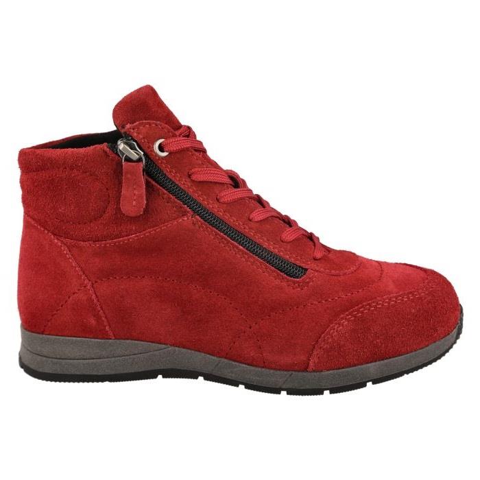 Womens Extra Wide Fit Boots by Flat DB Shoes - Lace up - Image 8