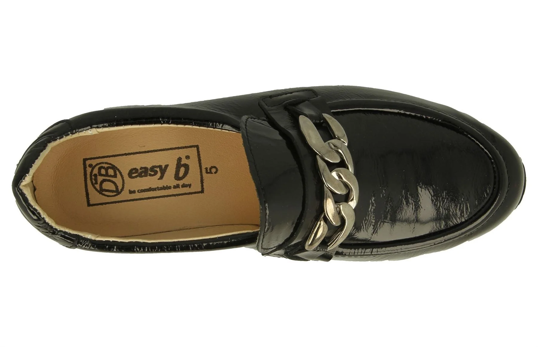 Womens Wide Fit DB Mandarin Shoes - Image 4