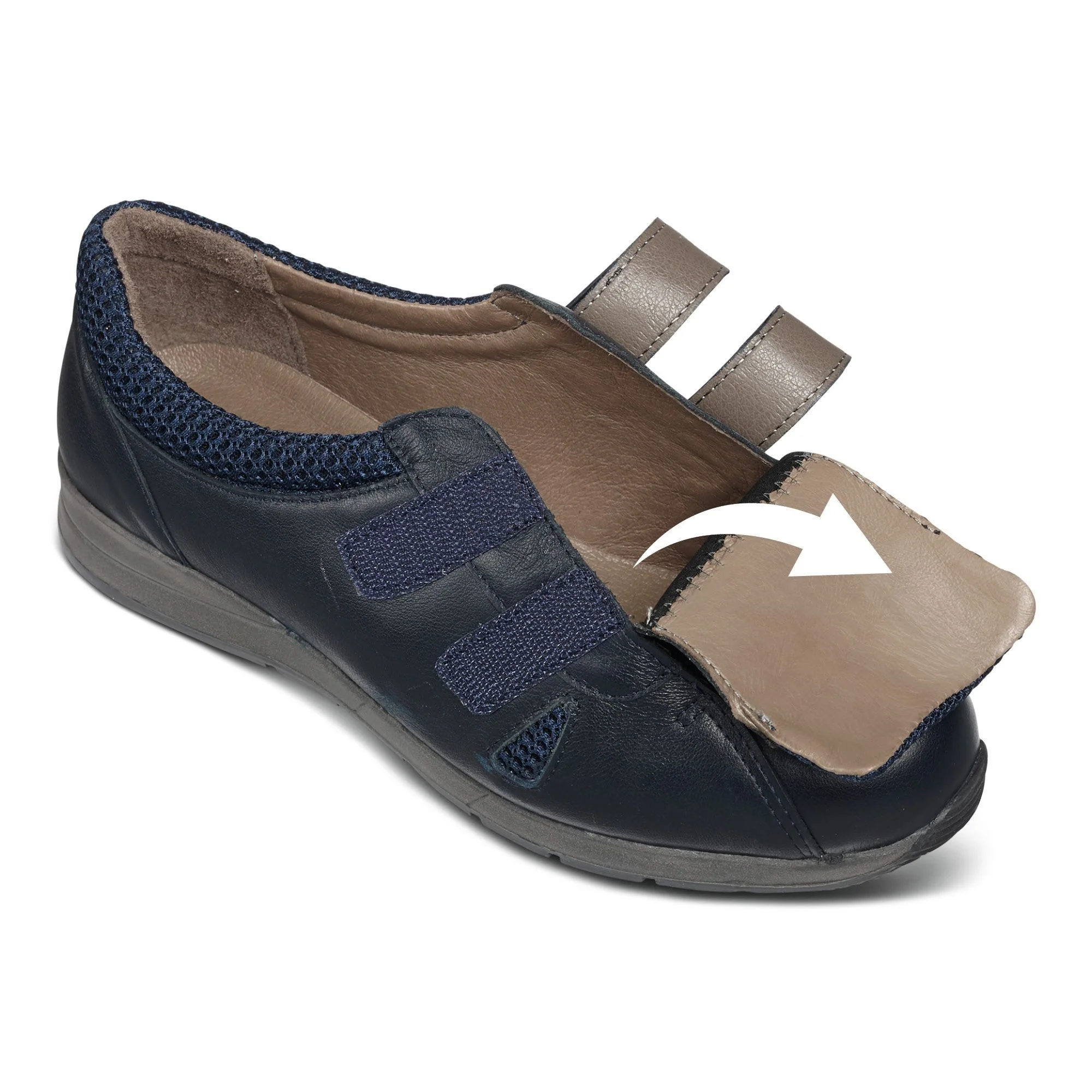 Womens Wide Fit DB Riley Leather Shoes - Image 15