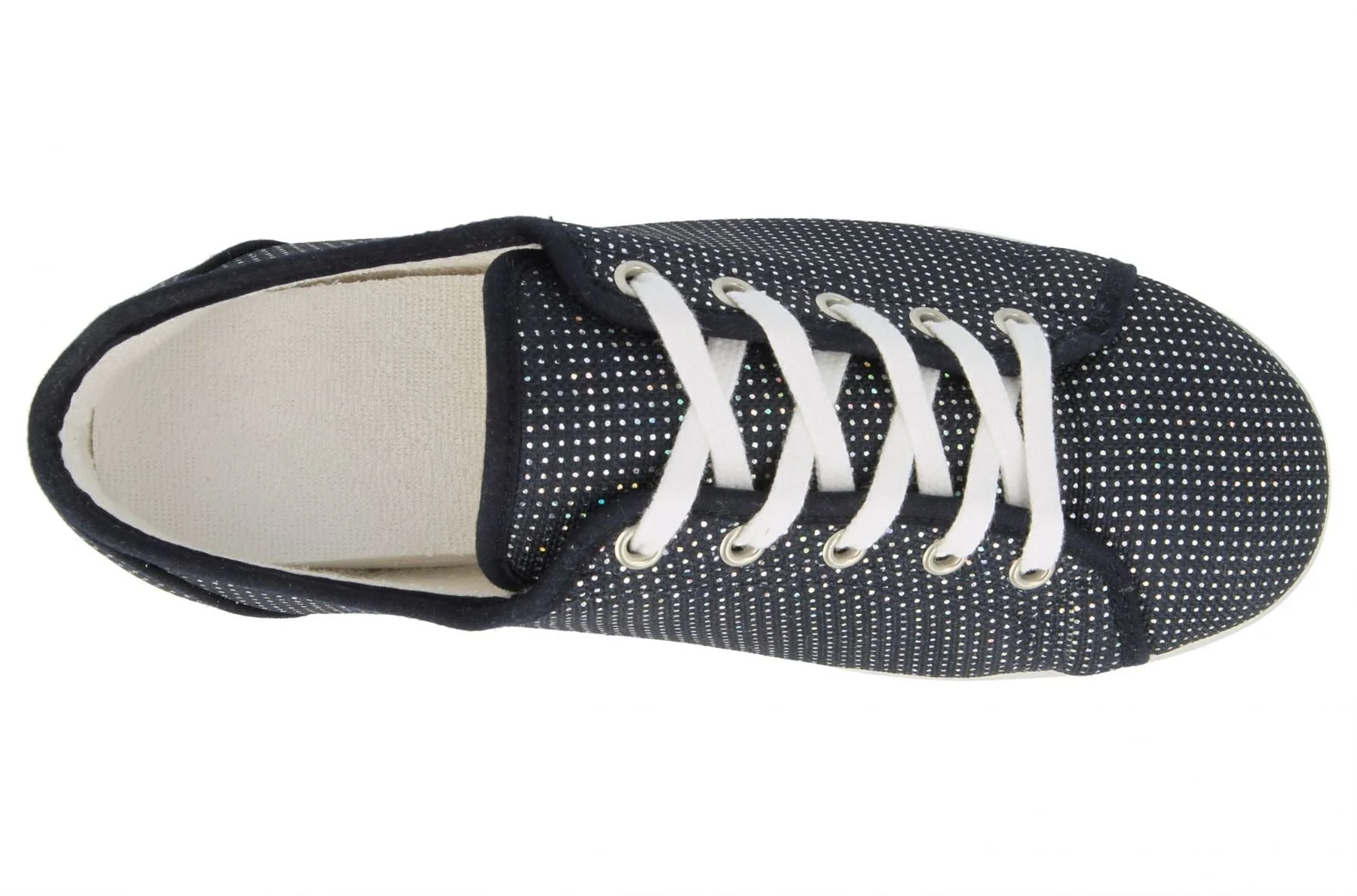 Womens Wide Fit DB Tampa Canvas Shoes - Image 5