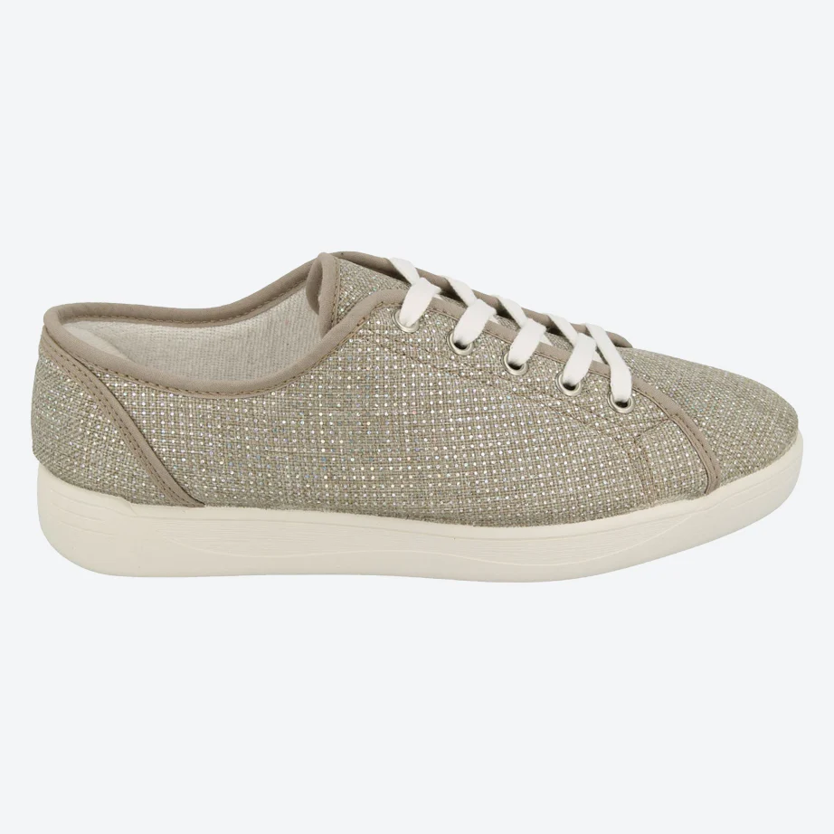 Womens Wide Fit DB Tampa Canvas Shoes - Image 7