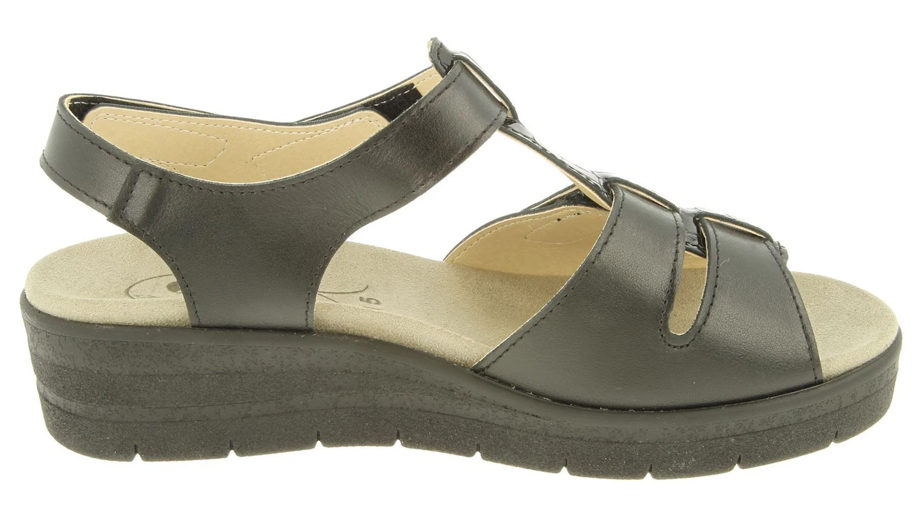 Womens Wide Fit DB Tuft Sandals - Image 4
