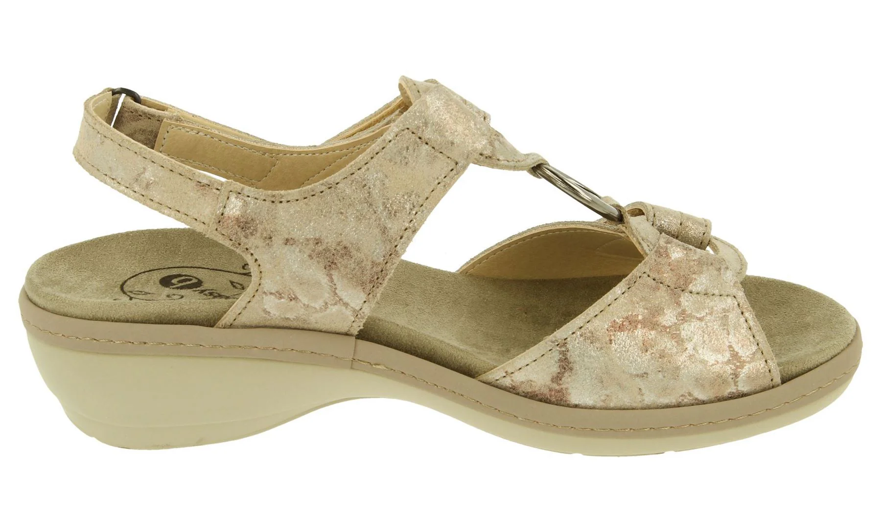 Womens Wide Fit DB Turtle Sandals - Image 4