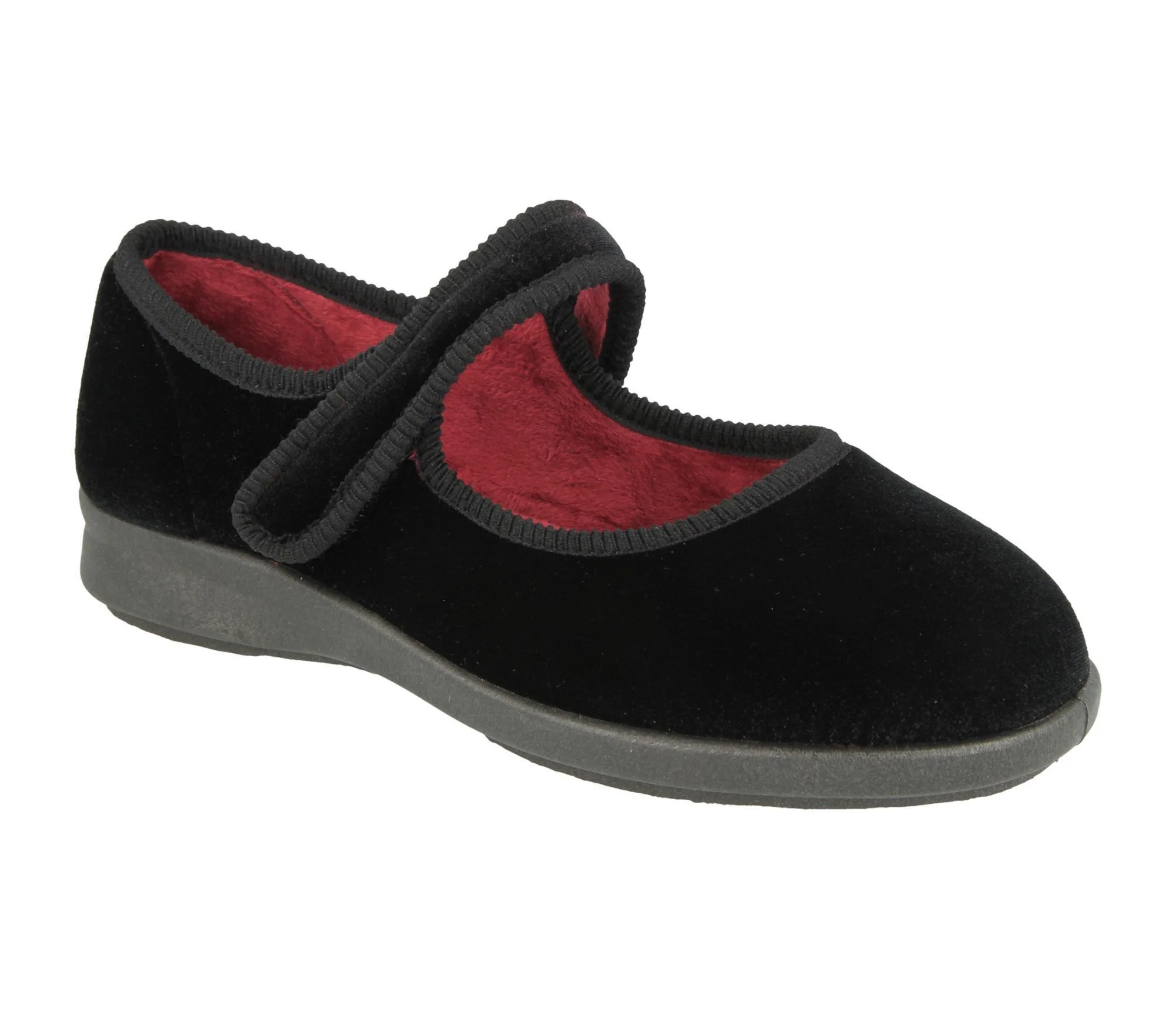 Womens Wide Fit DB Whitby Slippers - Image 3