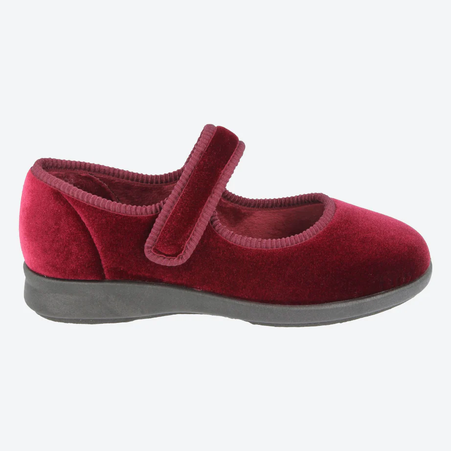 Womens Wide Fit DB Whitby Slippers - Image 9