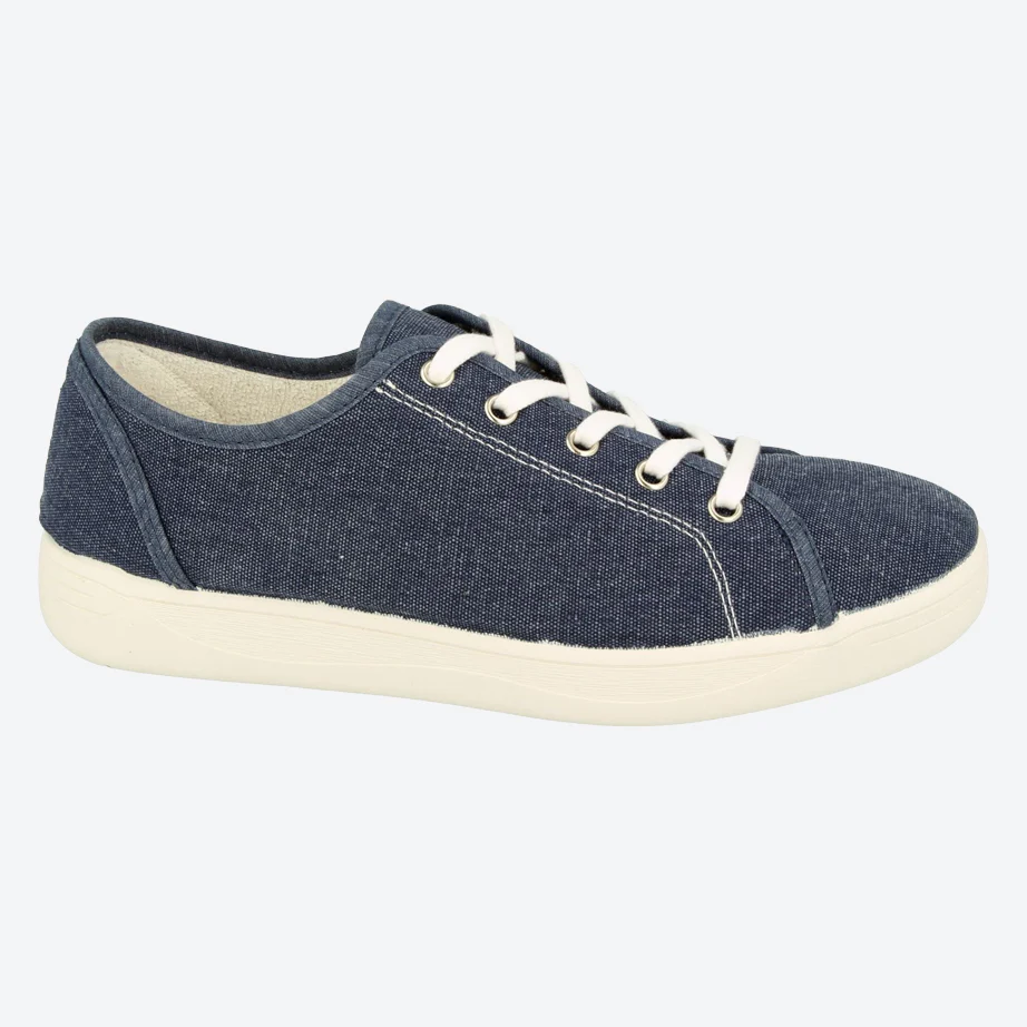 Womens Wide Fit DB Yoko Canvas - Image 4