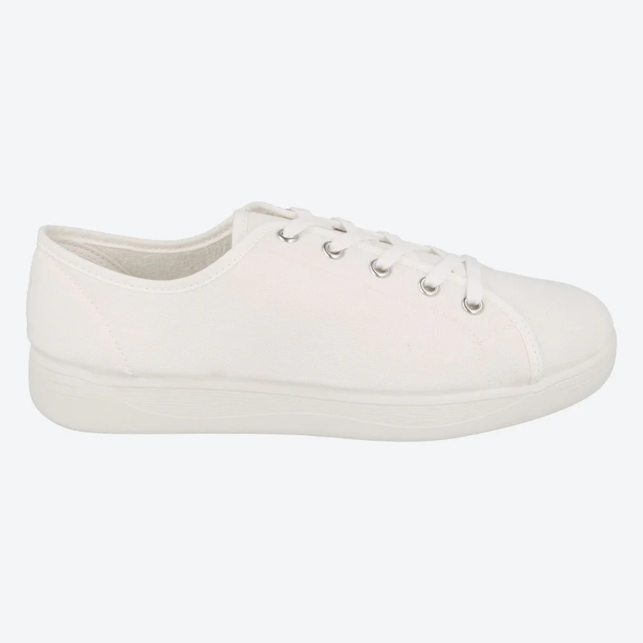 Womens Wide Fit DB Yoko Canvas - Image 9