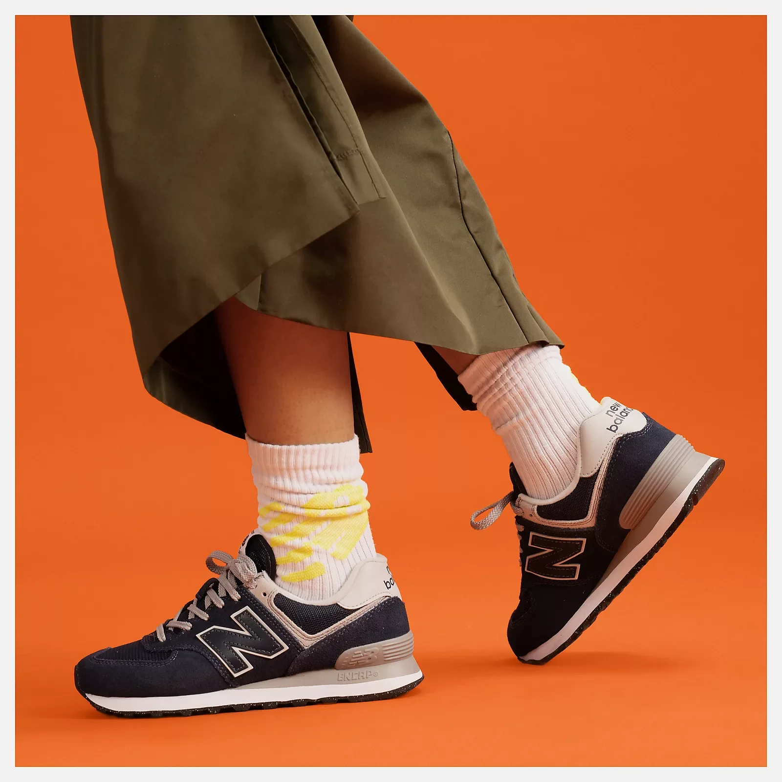 Women's Wide Fit New Balance ML574 Walking/Running Trainers - Exclusive ENCAP - Image 13