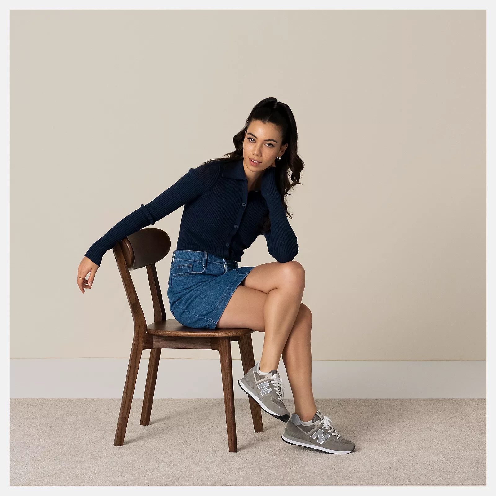 Women's Wide Fit New Balance ML574 Walking/Running Trainers - Exclusive ENCAP - Image 30