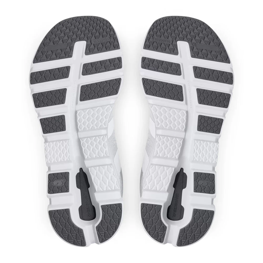 Women's Wide Fit On Cloudrunner Training Shoes - White/Frost - Image 6