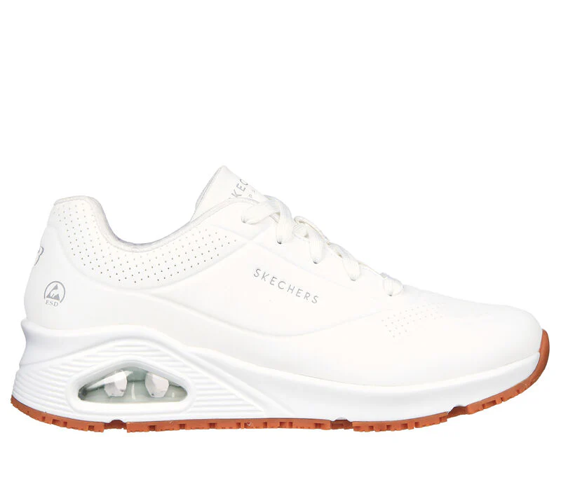 Women's Wide Fit Skechers 108021EC Uno Sr Trainers - Image 10