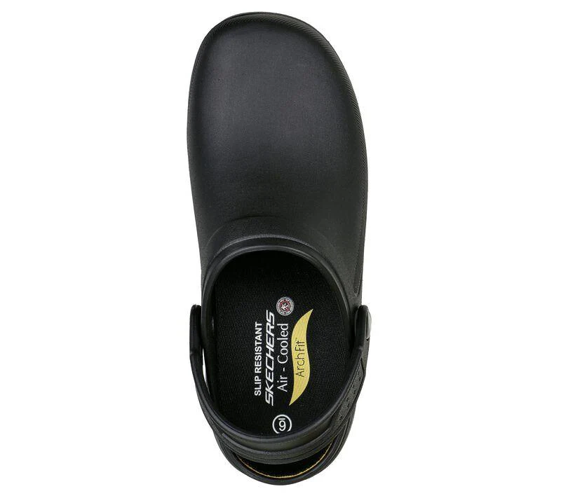 Women's Wide Fit Skechers 108067 Riverbound Pasay Arch Fit Clog Shoes - Image 5