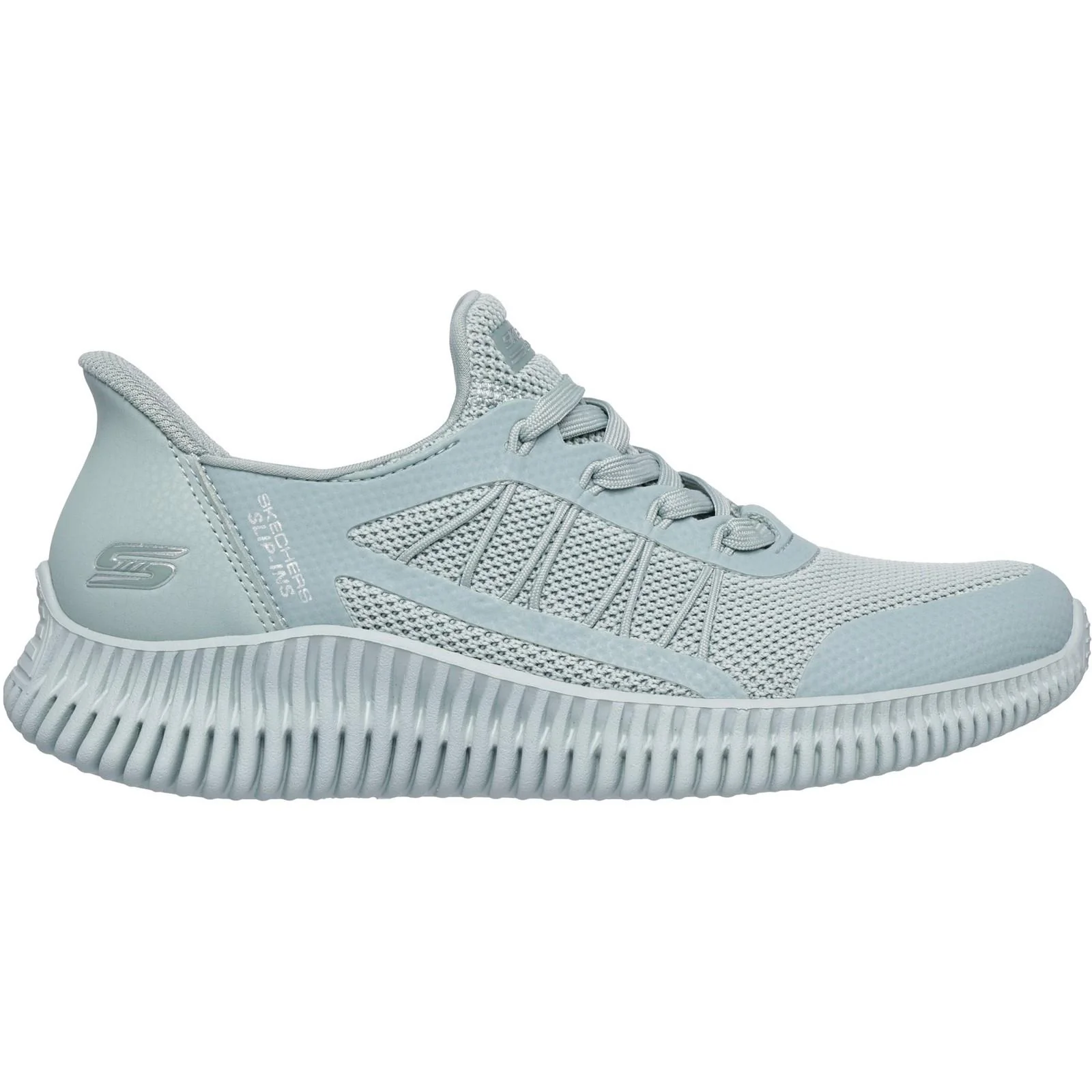 Women's Wide Fit Skechers 117413 Slip-ins Bobs Geo Lite Divine Pace Trainers - Image 2