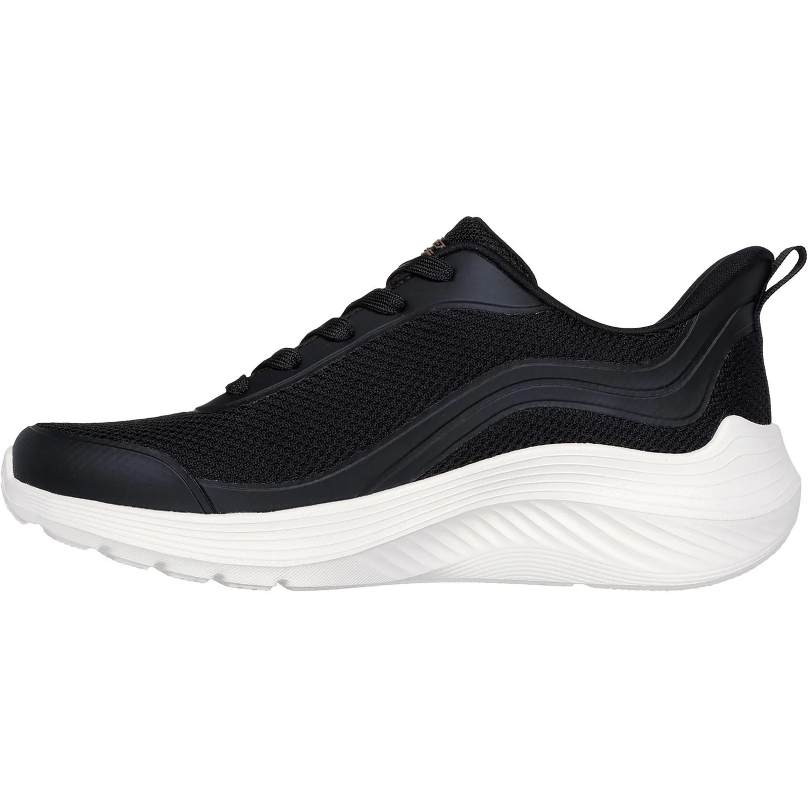 Women's Wide Fit Skechers 117483 Bobs Sport Squad Waves Still Wading Trainers - Image 4