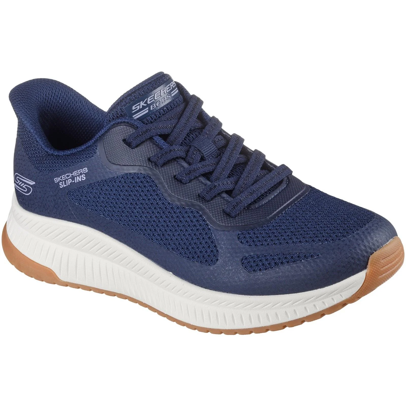 Women's Wide Fit Skechers 117624 Slip-ins Bobs Squad 4 Staple Look Trainers - Image 3