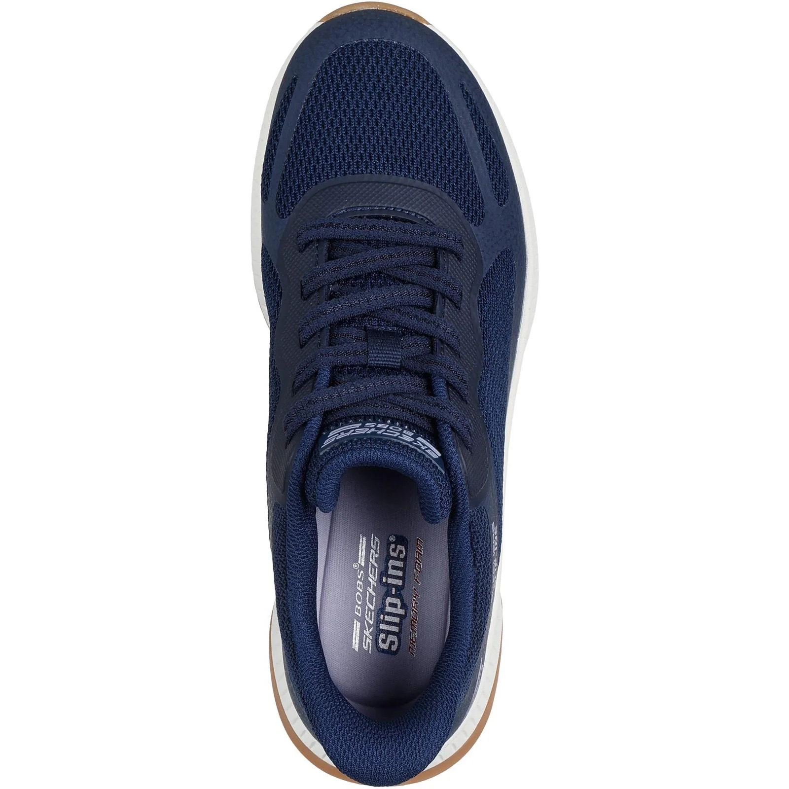 Women's Wide Fit Skechers 117624 Slip-ins Bobs Squad 4 Staple Look Trainers - Image 5