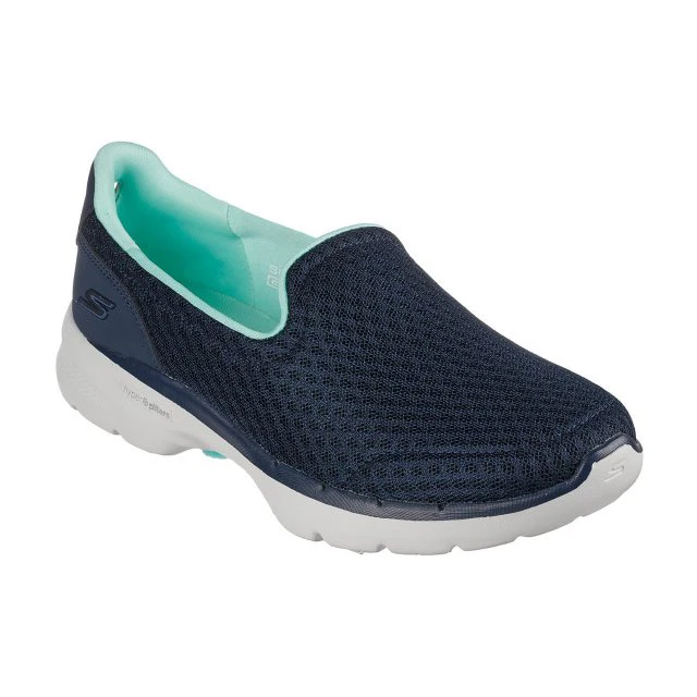 Womens Wide Fit Skechers 124508W Go Walk Trainers - Image 10