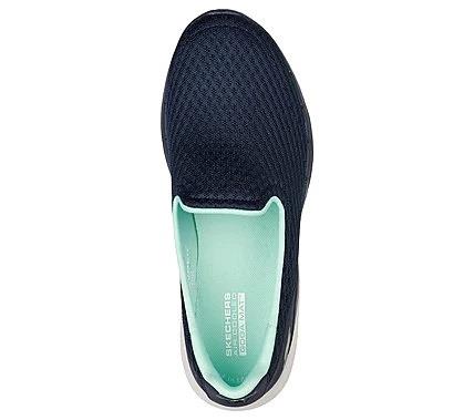 Womens Wide Fit Skechers 124508W Go Walk Trainers - Image 11